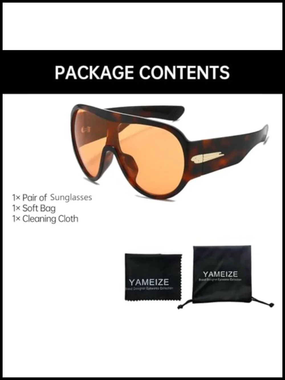 Retro Oversized Pilot Sunglasses Large Big Frame UV400 Protection